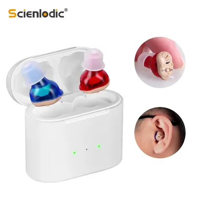 Elderly Hearing Aid Rechargeable ITE Deaf The Listening Device Mini Wireless Sound Amplifier