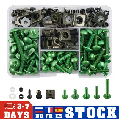 177PCS Motorcycle Complete Fairing Bolts Kit Screws Nut For KAWASAKI VERSYS 650 NINJA 300 400 650