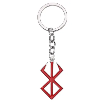Japanese Anime Berserk/Guts Sword Logo Metal Keychain Pendant Cosplay Toys Gifts