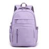 Girls' Backpack School Bag Bookbag School Solid Color Nylon Large Capacity Durable Zipper Black Pink Blue