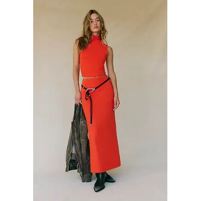Ellie Co-Ord by free-est at Free People in Tangerine Tango, Size: Medium
