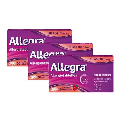 Allegra Allergietabletten 20 mg 3er-Pack 3x20 St Schmelztabletten Image