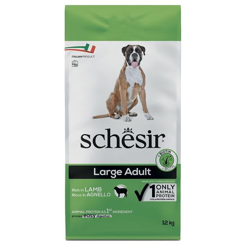 12kg Schesir Dog Large Adult mit Lamm Hundefutter trocken