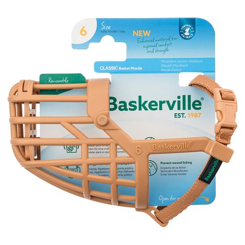 Baskerville Klassik Maulkorb Beige Gr.6 Hund