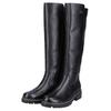 Stiefel REMONTE, Damen, Gr. 45, Normalschaft, schwarz, Leder, klassisch, Schuhe, Blockabsatz, Businesschuh, Langschaftstiefel Innenreißverschluss