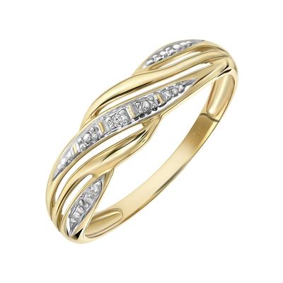 Lucardi - Ringe 585 Gold - silbern-goldfarbig 1 ct Damen (279.99 € / 1 ct) Image