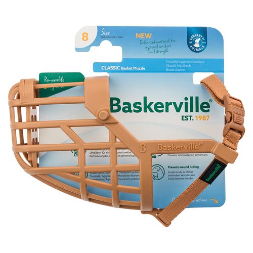 Baskerville Klassik Maulkorb Beige Gr.8 Hund