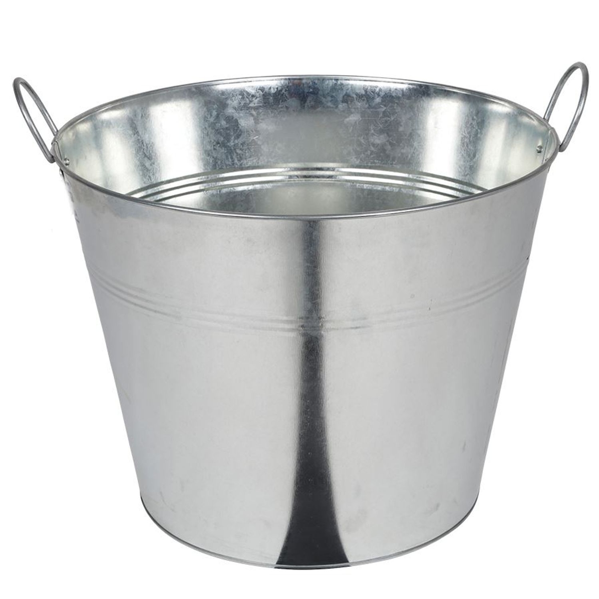 BURI Zinkeimer 40L Pflanzeimer Pflanzkübel Blumenkübel Pflanztopf Getränkekühler Deko 40 Image