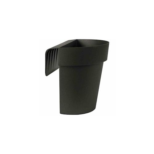 euro3plast Balkon-Hängetopf UP, anthrazit Ø 25 cm,mit Wasserreservoir Anthrazit 25