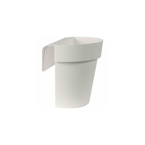 euro3plast Balkon-Hängetopf UP, weiß Ø 25 cm,mit Wasserreservoir Weiß 25