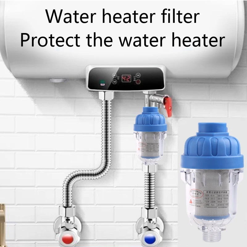 Universal Warmwasserbereiter Vorfilter Wasserfilter Haushalt Anti-Kalierung Luftreiniger Dusche Waschmaschine Filter Wasserhahn Sieb