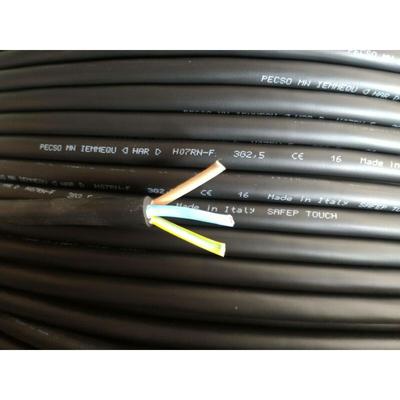 Pro meter mehrpoliges neoprenkabel h07rn-f 3 leiter 2,5mmq mit gelbgrÜnem h07rnf-3gx2,5 Image