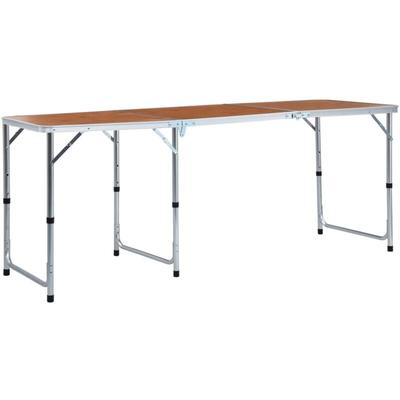 Vidaxl - Klappbarer Campingtisch Aluminium 180 x 60 cm