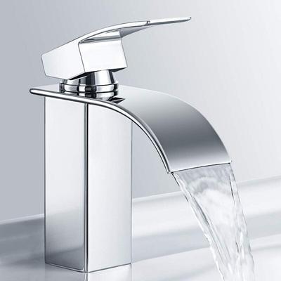 Randaco - TolleTour Waschbecken Wasserhahn. Wasserfall Wasserhahn für Badezimmer. Einhebel mixer Image