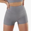Per donna Shorts da Palestra Shorts da yoga Shorts da allenamento Fascia Elastica Vita Alta Yoga Allenamento in Palestra Pilates Pantaloncini Nero Bianco Blu marino Gli sport Abbigliamento sportivo