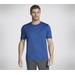 Skechers Men's Performance Charge T-Shirt | Size 3XL | Blue/Red | Polyester