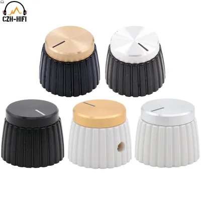 2pcs Plastic Aluminum Set Pointer Knob Button Cap for Marshall Audio Guitar AMP Effect Pedal