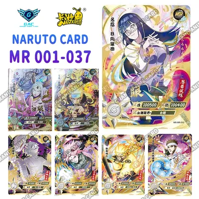 Kayou Genuine Anime Naruto Card MR Full Series No.001-037 Gaara Naruto Uzumaki Kimimaro Jiraiya