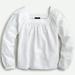 J. Crew Tops | Bogo! Nwt J. Crew Square-Neck Blouse Stretch Seersucker White Size Small | Color: White | Size: S