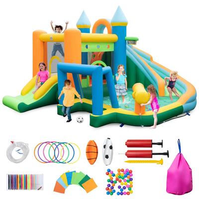 Inflatable Water Slide Kids Pool Park Climbing Wall