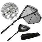 Retractable Fishing Landing Net with Telescoping Pole Foldable Handle for Kids Men Freshwater Saltwater Fly Fishing Carp net