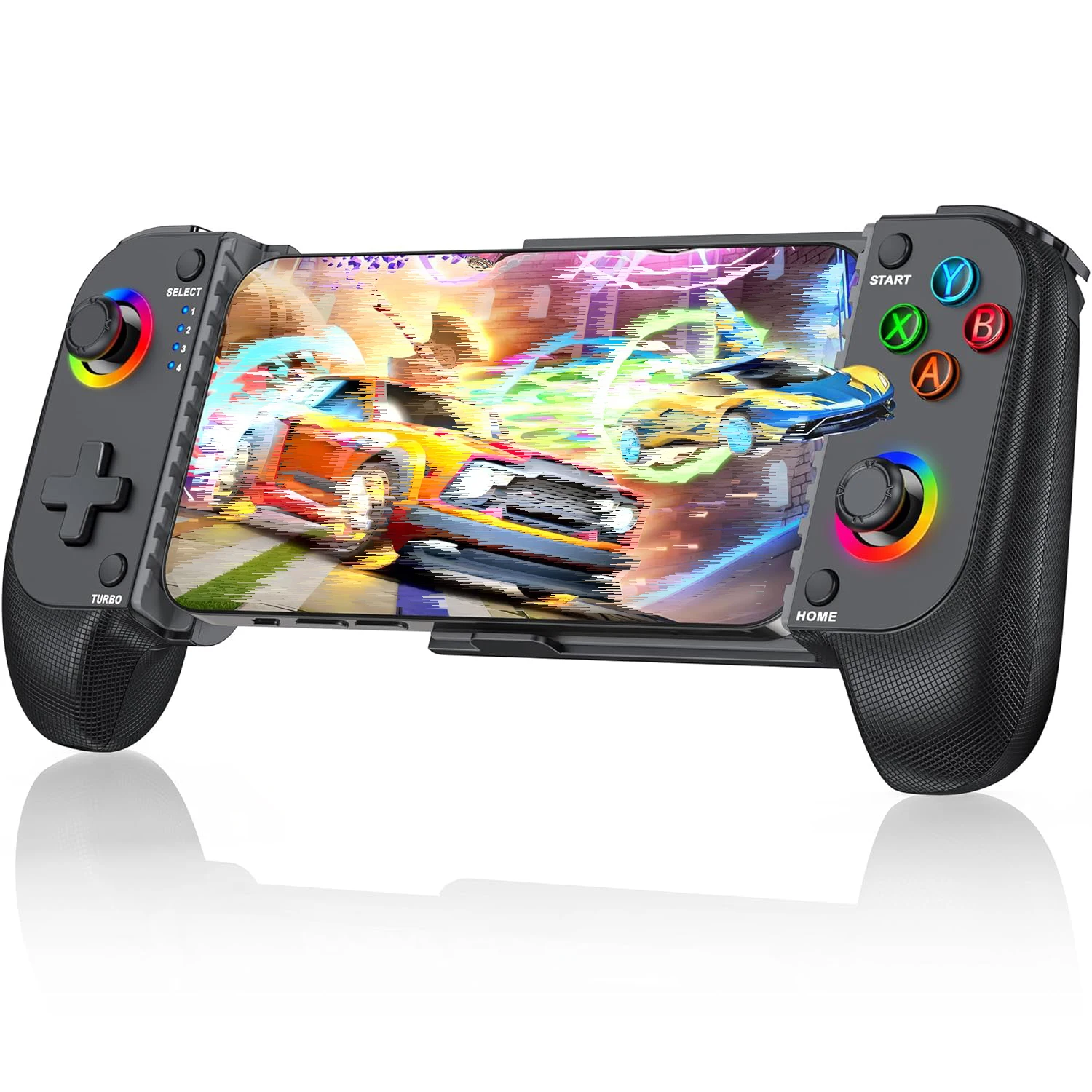 Kabelloser Telefon-Controller 7009F für iOS/Android mit Hall-Joystick & RGB-Beleuchtung, Mobiler Controller für Xbox, Steam. Handgehaltener Gamepad Image