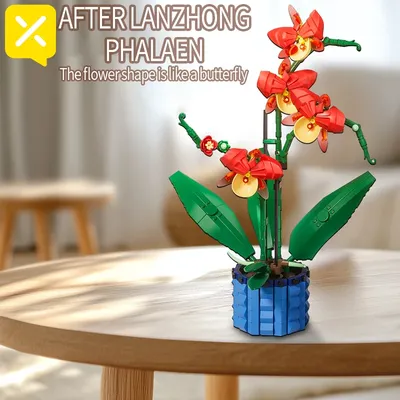 ToylinX 582-teiliges Blumenstrauß-Bausatz, künstliche Blumen, einzigartige Dekoration für Zuhause, Image