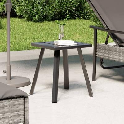 Gartentisch，Terrassentisch Anthrazit 34x34x38 cm Stahl vidaXL Image