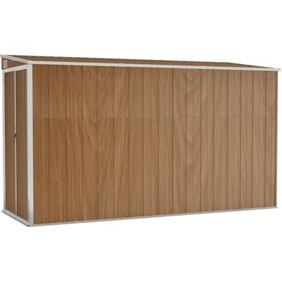 Vidaxl - Anbauschuppen Braun 118x288x178 cm Verzinkter Stahl Image