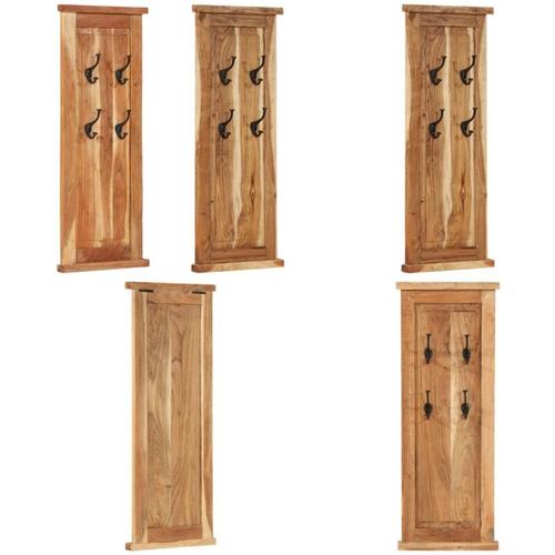 Garderoben 2 Stk. Massivholz Akazie 38x100 cm - Garderobe - Garderoben - Home & Living