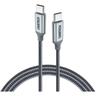 Cavo USB Type C - USB Type C 5A 100W PowerDelivery 480Mbps 1,8 m grigio