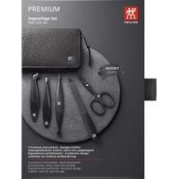 ZWILLING Beauty Nagelpflege Set Leder schwarz 5-teilig mit Nagelschere 1 Stk. Nagelpflegeset