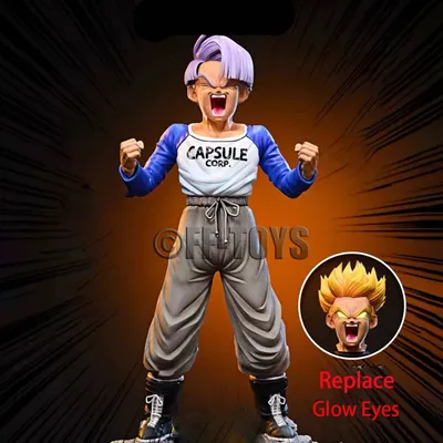 Anime Dragon Ball Z Trunks Figure Super Saiyan Trunks Statue Replacement Light Head Pvc Action