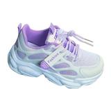 TOWED22 Toddler Tennis Shoes Girls Sneakers Walking Running Athletic Summer Shoes 2.5 Purple