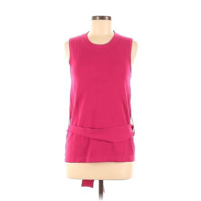 Ann Taylor Sleeveless Top Burgundy Boatneck Tops - Women's Size Medium