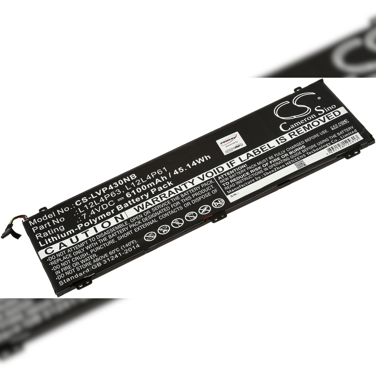 Powery Akku für Laptop Lenovo IdeaPad U330p