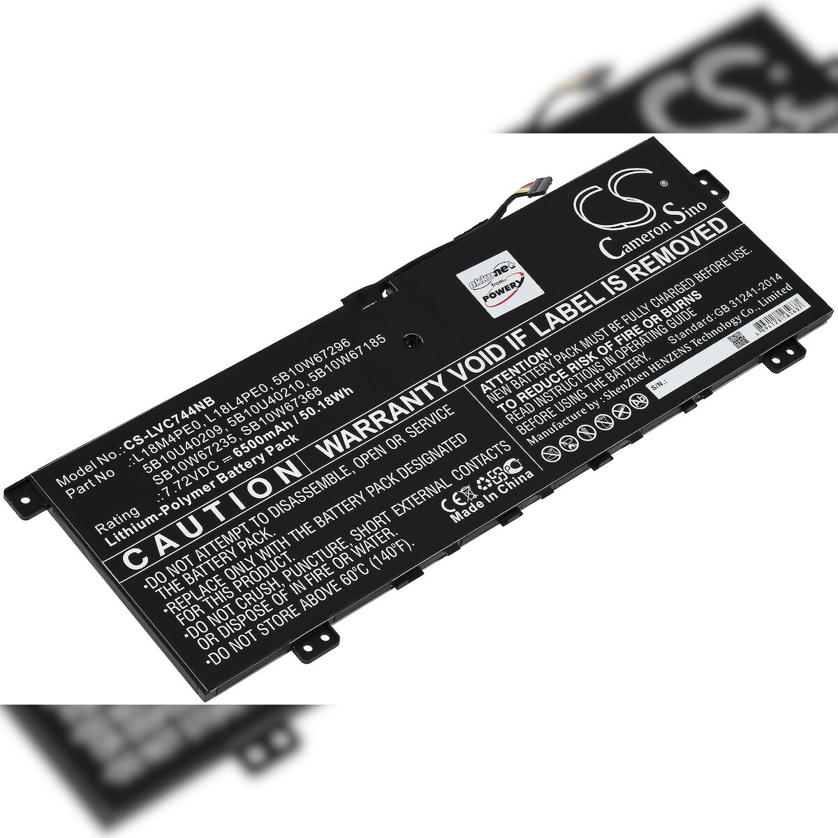 Powery Akku für Laptop Lenovo Yoga C740-14IML