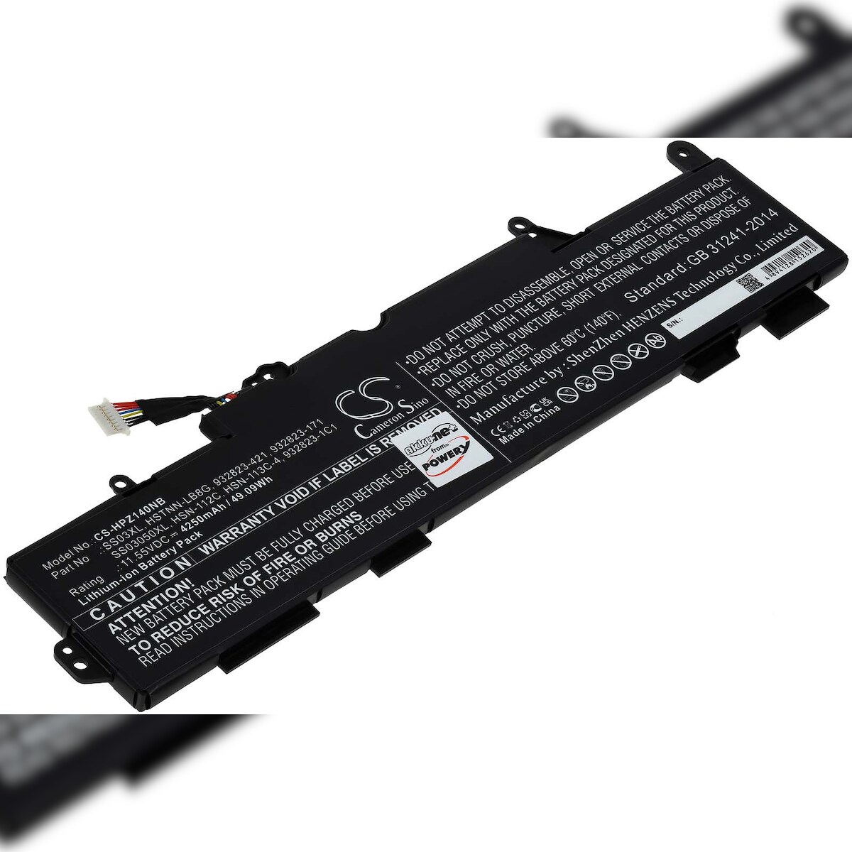 Powery Akku für Laptop HP EliteBook 840 G5 3UW52PC