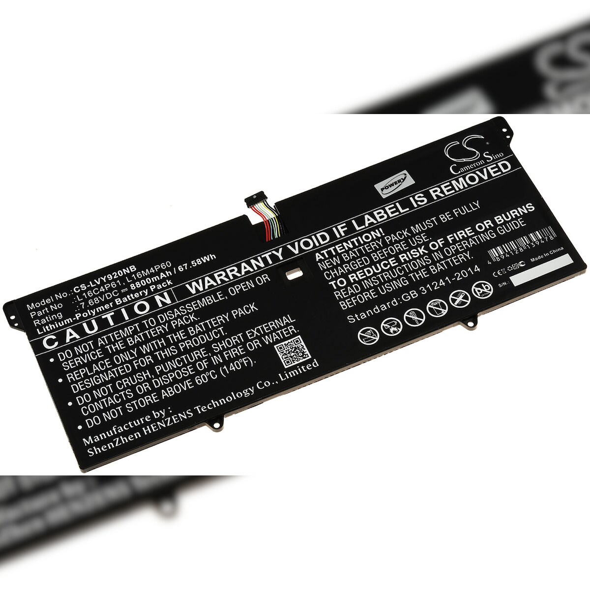 Powery Akku für Laptop Lenovo Yoga 920-13IKB 80Y7005FBM