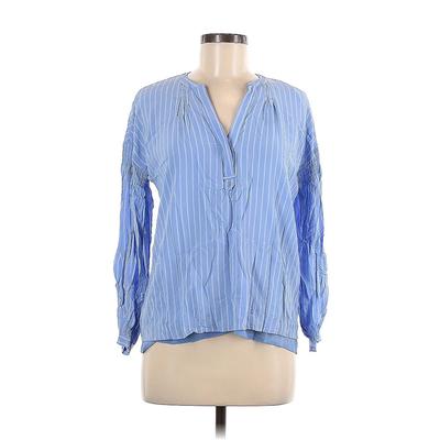 Joie Long Sleeve Blouse: Blue Tops - Women's Size X-Small