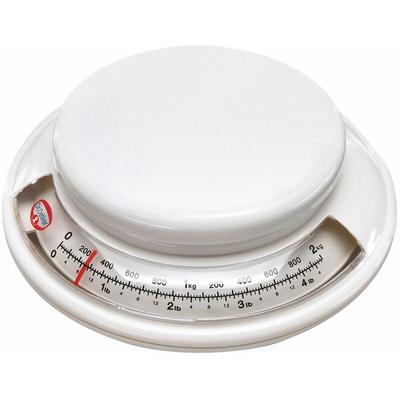 Zenker - Dr. Oetker Backwaage ø 17 cm, analoge Haushaltswaage, Waage für präzises Abwiegen,