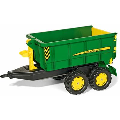 Rolly Toys - Anhänger John Deere für Tretfahrzeuge, Zweiachsanhänger, Kippfunktion