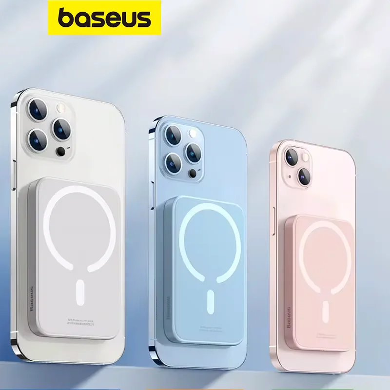 Baseus Batteria esterna wireless magnetica Power Bank per caricabatterie portatile Magsafe Powerbank per iPhone 15 14 13 12 Mini Pro Max