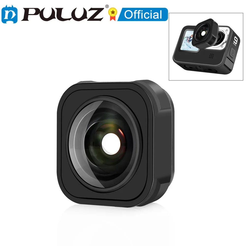 PULUZ Max Lens Mod Weitwinkelobjektiv für GoPro Hero13 Black/ Hero12 Black/ HERO11 Black/ HERO10 Black/ HERO9 Black Weitwinkelobjektiv Image