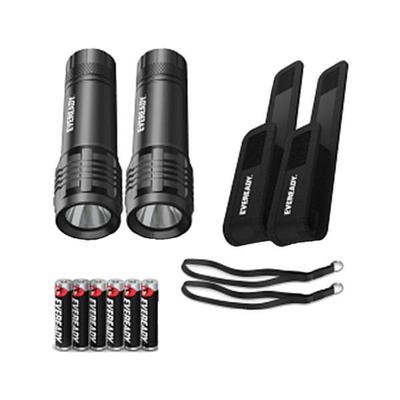 Energizer 31920 - Tactical Metal Black LED Flashlights with Holster (2 Pack) (EVR EVMHH321S.1 NA HH VAL MTL WB AMZ)