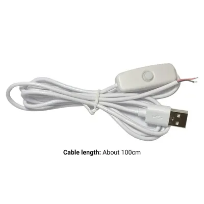 Switching Power Cord Excellent LED Light Toggle Power Supply Cable Plug Play Switching Power Cable