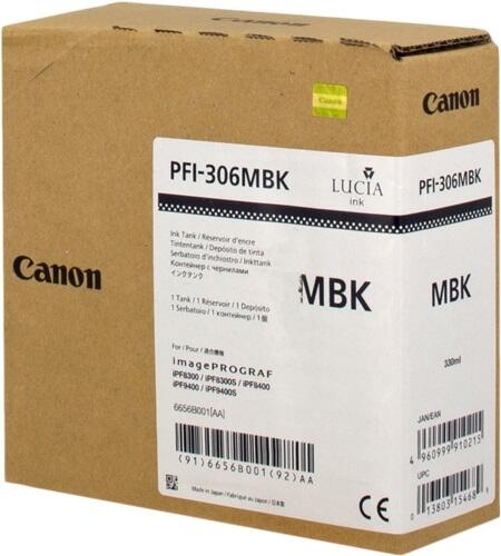 Canon Original PFI-306MBK Druckerpatrone - schwarz matt 330ml Image