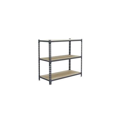 PROREGAL Schwerlastregal BABY MULI | HxBxT 90x120x50cm | 3 Fachböden | Fachlast 200kg | Grau | Lagerregal Kellerregal Werkstattregal Fachbodenregal Image