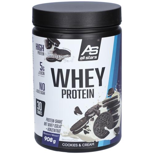 Whey Protein, Cookies & Cream, 908g 908 g Pulver