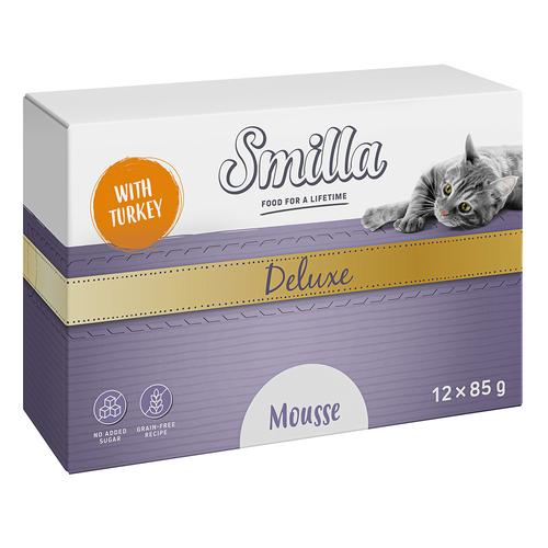 Smilla Deluxe Mousse 24 x 85 g - mit Pute und Basilikum